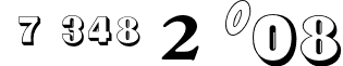 Numerics P08 font - NumericsP08.otf