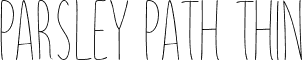Parsley Path Thin font - ParsleyPath-Thin.otf