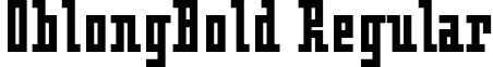 OblongBold Regular font - OblongBold.otf