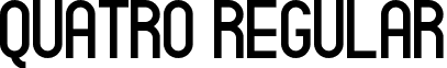 Quatro Regular font - Quatro.ttf