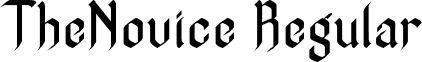 TheNovice Regular font - TheNovice.ttf