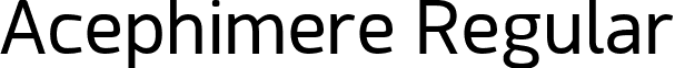 Acephimere Regular font - Acephimere.otf