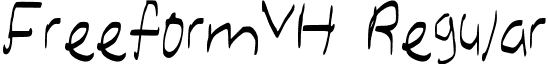 FreeformVH Regular font - FreeformVH.ttf