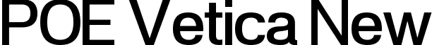 POE Vetica New font - POE Vetica New Medium.ttf