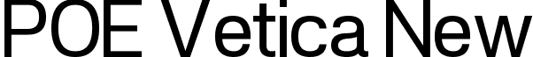 POE Vetica New font - POE Vetica New.ttf