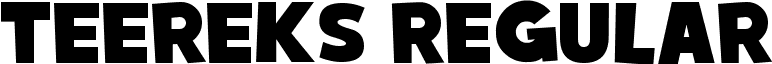 Teereks Regular font - Teereks.ttf