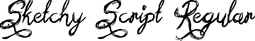 Sketchy Script Regular font - Sketchy Script.otf