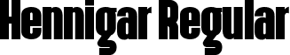 Hennigar Regular font - Hennigar D.otf