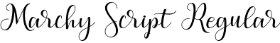 Marchy Script Regular font - Marchy_Script_Demo.otf