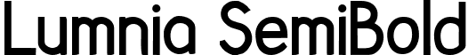 Lumnia SemiBold font - Lumnia Semi-Bold.ttf
