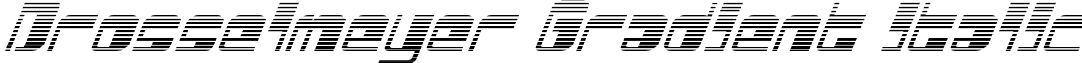 Drosselmeyer Gradient Italic font - drosselmeyergradital.ttf