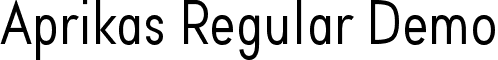 Aprikas Regular Demo font - Aprikas_Regular_Demo.otf