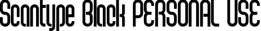 Scantype Black PERSONAL USE font - ScantypeBlack_Personal.ttf