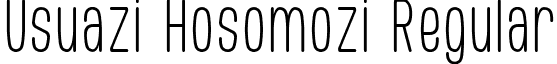 Usuazi Hosomozi Regular font - gomarice_usuazi_hosomozi.ttf