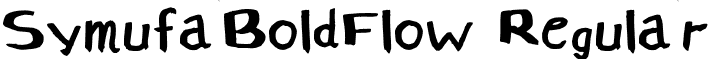 SymufaBoldFlow Regular font - SymufaFlow.otf