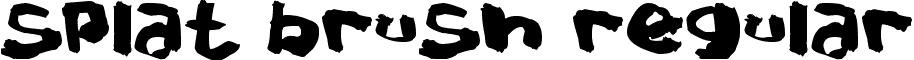 Splat Brush Regular font - Splat_Brush.ttf