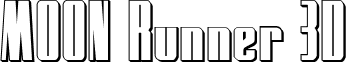 MOON Runner 3D font - moonrunner3d.ttf