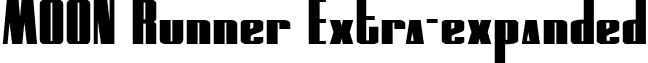 MOON Runner Extra-expanded font - moonrunnerextraexpand.ttf