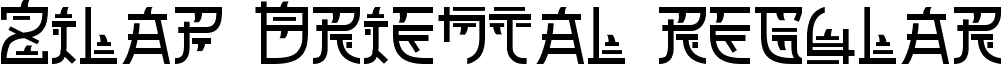 Zilap Oriental Regular font - Zilap Oriental DEMO.ttf