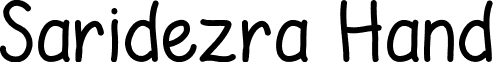 Saridezra Hand font - Saridezra.ttf