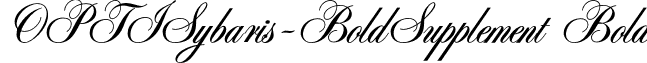 OPTISybaris-BoldSupplement Bold font - OPTISybaris-BoldSupplement.otf