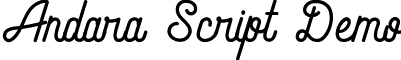 Andara Script Demo font - andara_script-demo.ttf