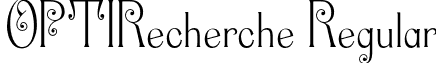 OPTIRecherche Regular font - OPTIRecherche.otf