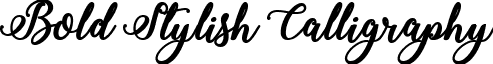 Bold Stylish Calligraphy font - Bold___Stylish_Calligraphy.ttf