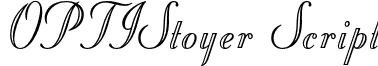 OPTIStoyer Script font - OPTIStoyer-Script.otf