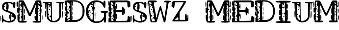 SMUDGESWZ Medium font - SMUDGES_WZ.ttf