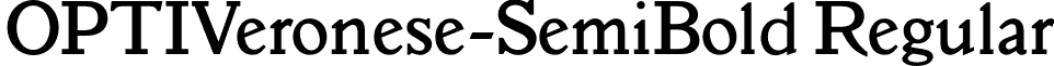 OPTIVeronese-SemiBold Regular font - OPTIVeronese-SemiBold.otf