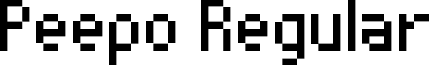 Peepo Regular font - Peepo.ttf