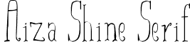 Aiza Shine Serif font - Aiza-Shine_Serif.ttf