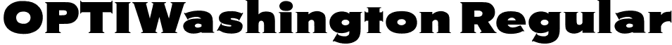 OPTIWashington Regular font - OPTIWashington.otf