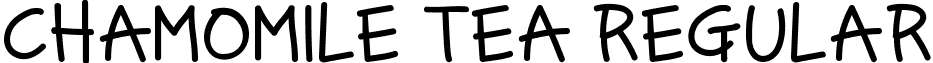 CHAMOMILE TEA Regular font - CHAMOMILE_TEA_RG.otf