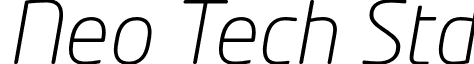 Neo Tech Std font - NeoTechStd-LightItalic.otf