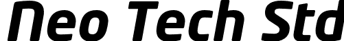 Neo Tech Std font - NeoTechStd-BoldItalic.otf