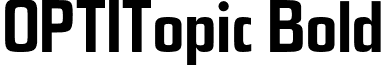 OPTITopic Bold font - OPTITopic-Bold.otf