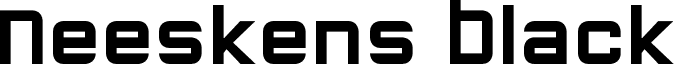 Neeskens Black font - NeeskensBlack.otf