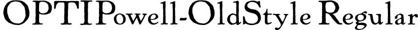 OPTIPowell-OldStyle Regular font - OPTIPowell-OldStyle.otf