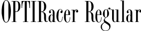 OPTIRacer Regular font - OPTIRacer.otf