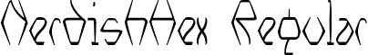 NerdishHex Regular font - NerdishHex.ttf