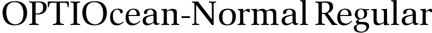 OPTIOcean-Normal Regular font - OPTIOcean-Normal.otf