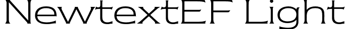 NewtextEF Light font - NewtextEF-Light.otf