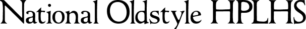 National Oldstyle HPLHS font - National_Oldstyle_HPLHS.ttf