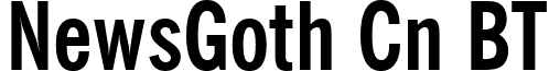 NewsGoth Cn BT font - News_Gothic_Bold_Condensed_BT.ttf