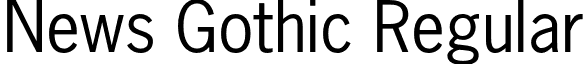 News Gothic Regular font - NewsGothic.otf