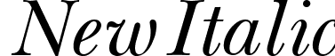 New Italic font - New_Italic.ttf