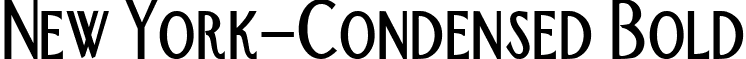 New York-Condensed Bold font - New-York-Condensed_Bold.ttf