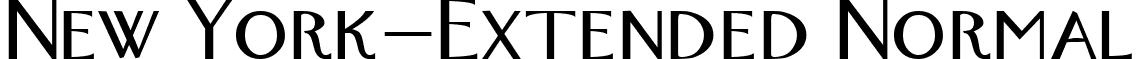 New York-Extended Normal font - New-York-Extended_Normal.ttf